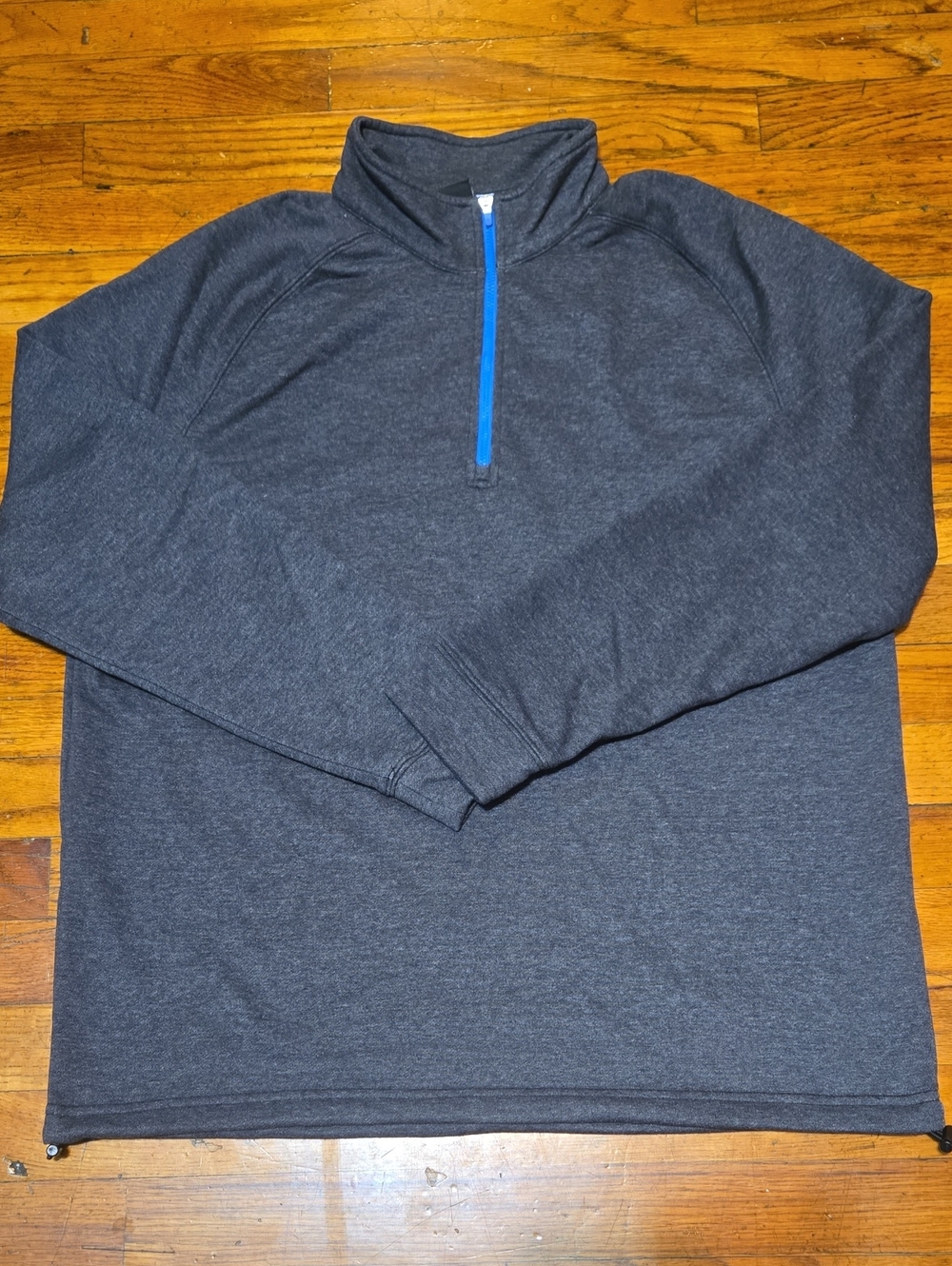 Dunning Golf Quarter Zip Performance Pullover Men's Adjustable Waist Grey- Large